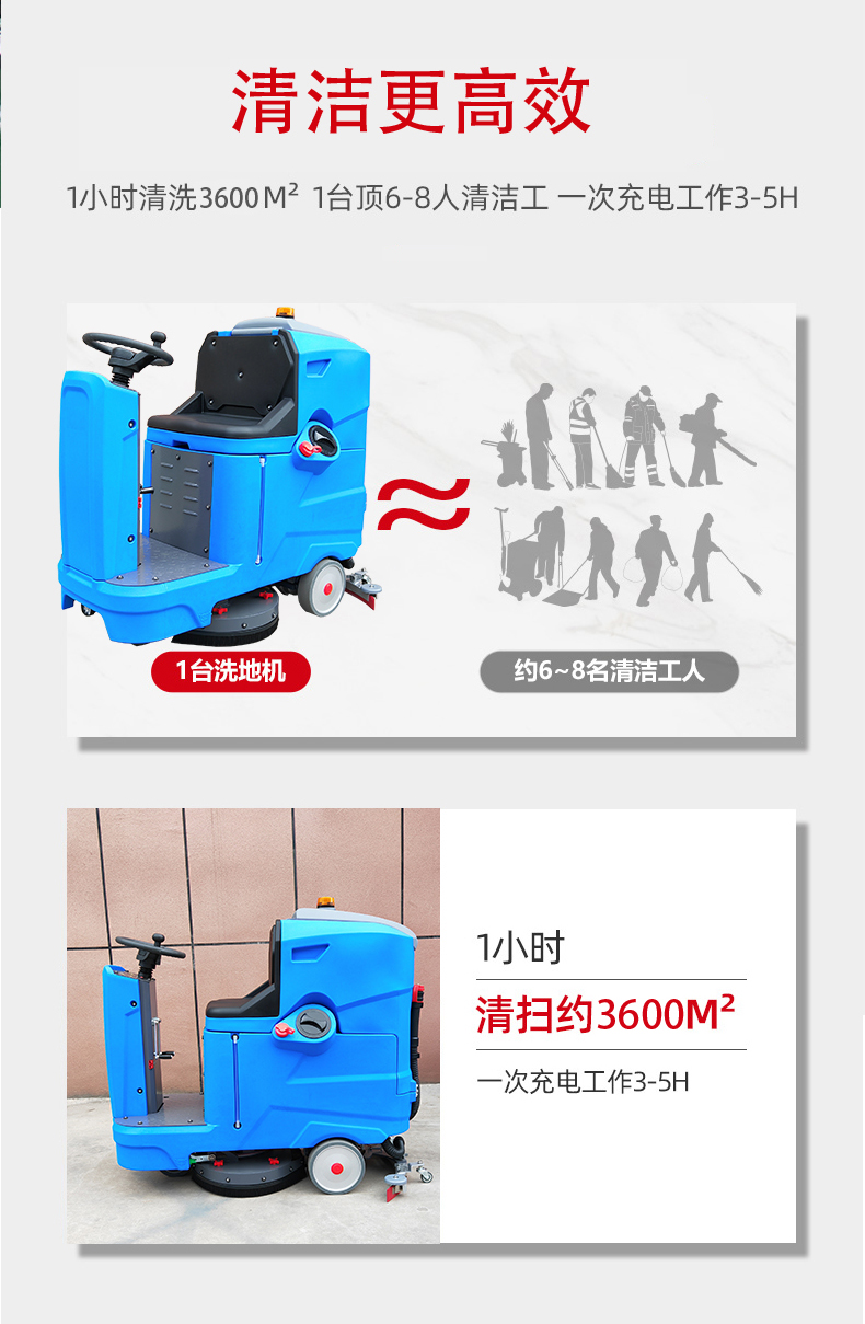 周口驾驶式洗地机更适合用在高铁站